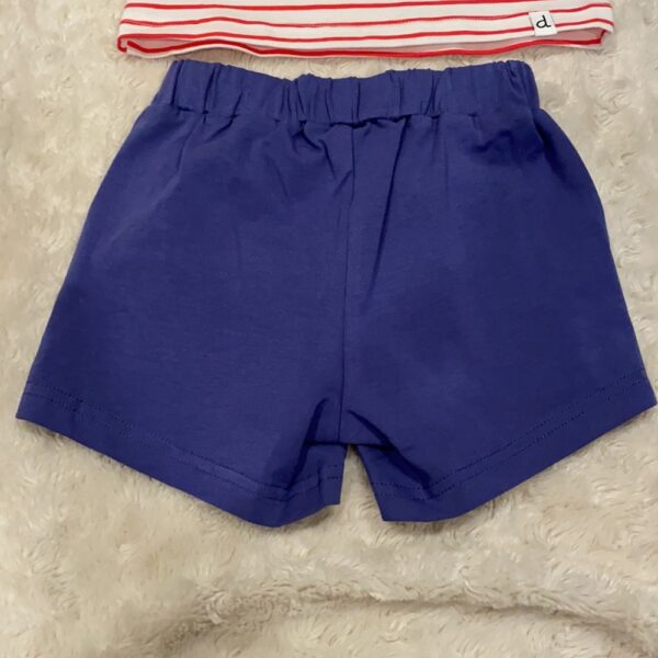 NWT, Organic Cotton Striped Tank with shorts, sz 3