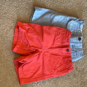 2 prs of BabyGap boys khaki style shorts, size 3
