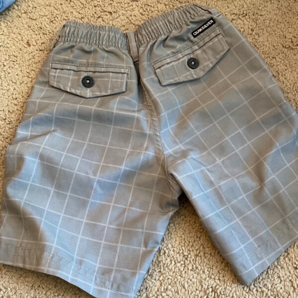 Pr of gray amphibian shorts by Quiksilver, sz 4