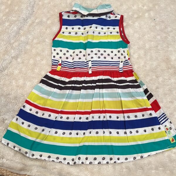 Lightweight girl’s collared dress by Deux Par Deux, sz 3 yr