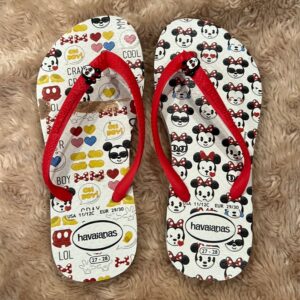 Like New Pr of Girl’s Havaiana Minnie Mouse Flip Flops, sz 11/12