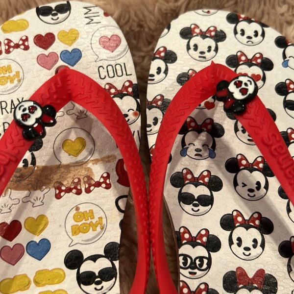 Like New Pr of Girl’s Havaiana Minnie Mouse Flip Flops, sz 11/12