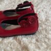 Pr of red girl’s patent leather dress shoes, Rachel Shoes, sz 12