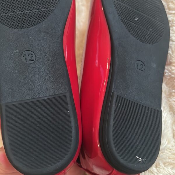 Pr of red girl’s patent leather dress shoes, Rachel Shoes, sz 12