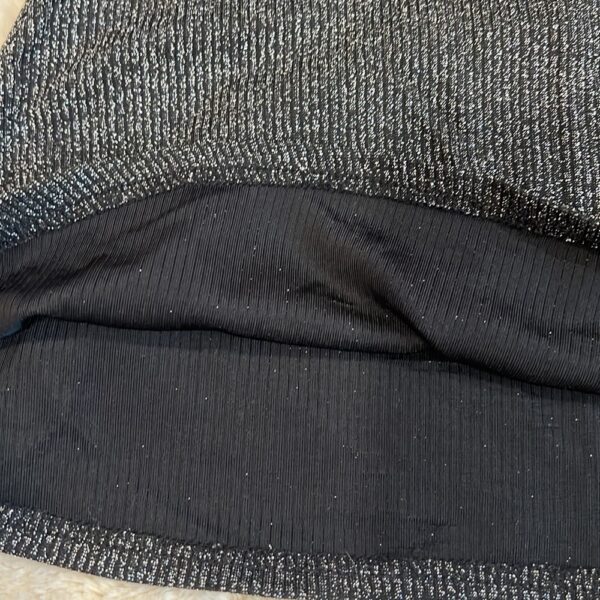 Girl’s black dress with silver glitter by Deux Par Deux, sz 5