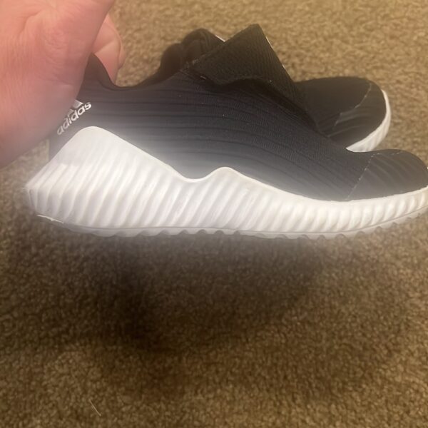 Pr of toddler Adidas black sneakers, size 8