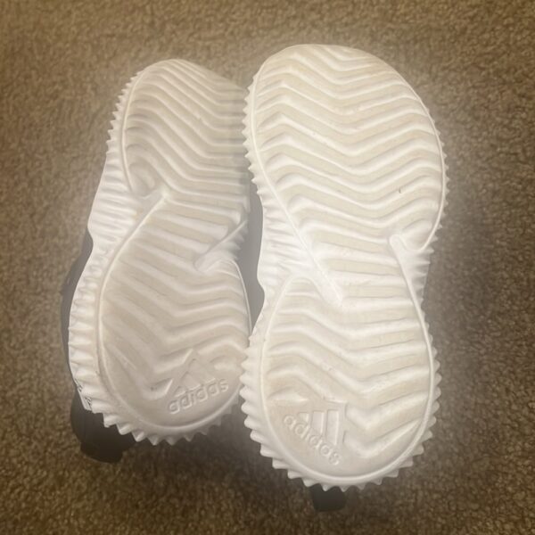 Pr of toddler Adidas black sneakers, size 8