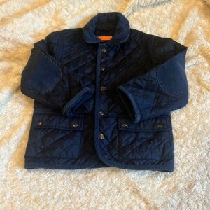 Navy quilted barn coat by Crew Cuts, size 4/5