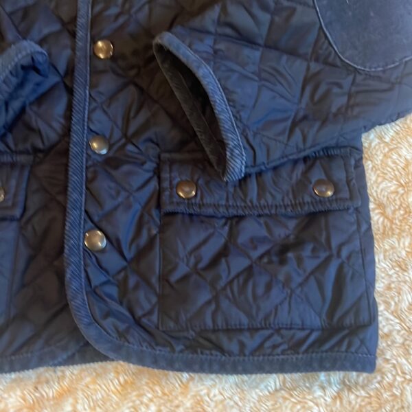 Navy quilted barn coat by Crew Cuts, size 4/5