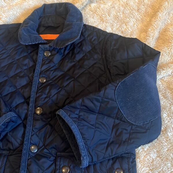 Navy quilted barn coat by Crew Cuts, size 4/5