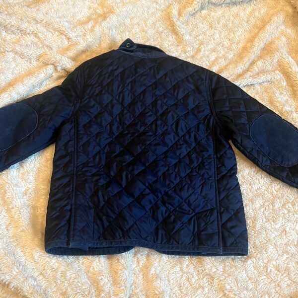 Navy quilted barn coat by Crew Cuts, size 4/5