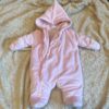 Quilted winter coverall by Absorba, size 0-3 months