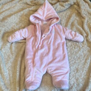 Quilted winter coverall by Absorba, size 0-3 months