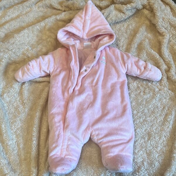 Quilted winter coverall by Absorba, size 0-3 months