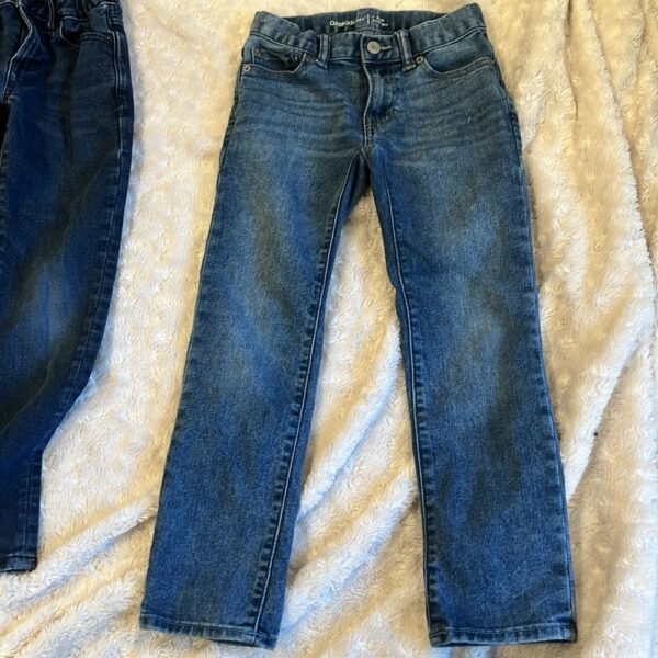 2 prs of boy’s Gap jeans, size 7 slim, adjustable waist