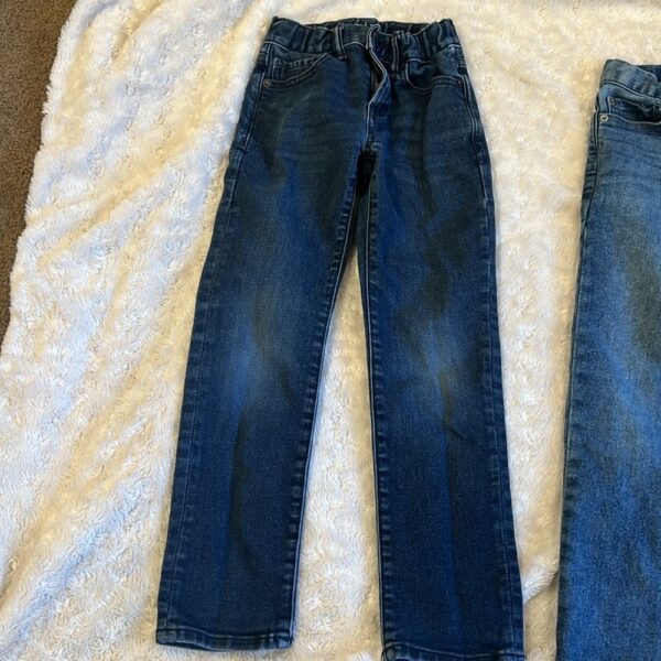2 prs of boy’s Gap jeans, size 7 slim, adjustable waist