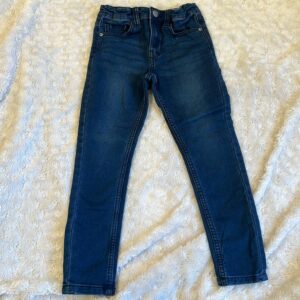 Pr of boy’s distressed dark denim stretch jeans by Joules, sz 6