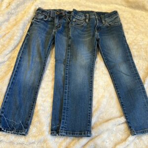 2 PRs of boy’s slim fit jeans, size 6, GAP and Crewcuts