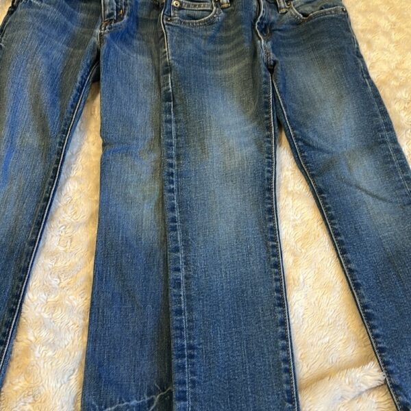 2 PRs of boy’s slim fit jeans, size 6, GAP and Crewcuts