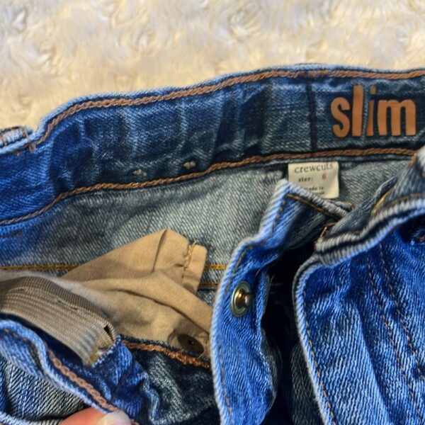 2 PRs of boy’s slim fit jeans, size 6, GAP and Crewcuts