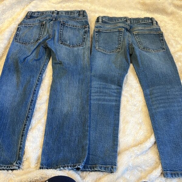 2 PRs of boy’s slim fit jeans, size 6, GAP and Crewcuts