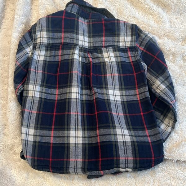 100% cotton, flannel button up shirt by Bit’z Kids, size 5/6