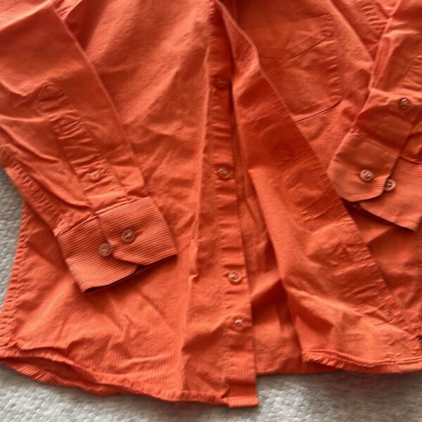 Boy’s orange pinstripe button-up long sleeved dress shirt, CiaoMarco, sz 5