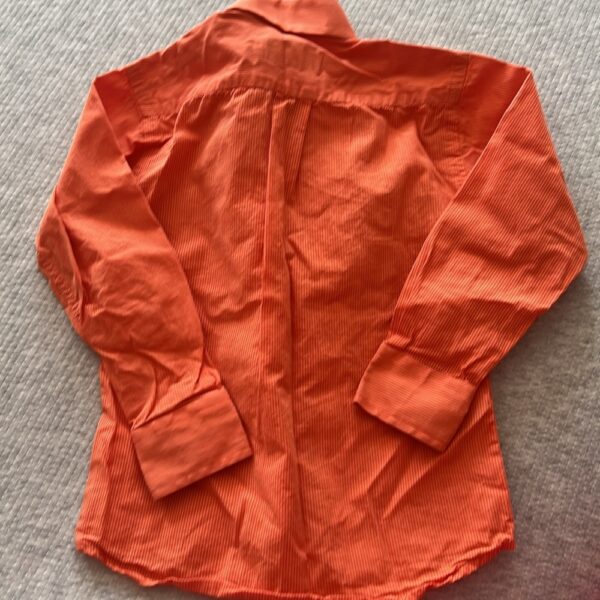 Boy’s orange pinstripe button-up long sleeved dress shirt, CiaoMarco, sz 5