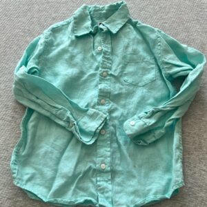 Janie and Jack boy’s linen button up shirt, size 5