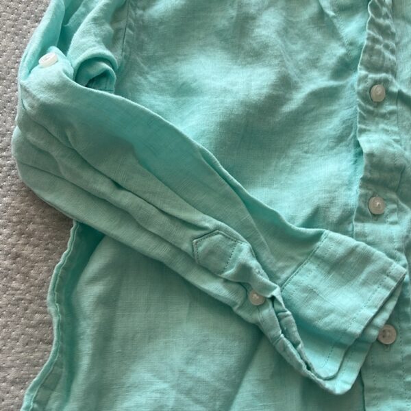Janie and Jack boy’s linen button up shirt, size 5