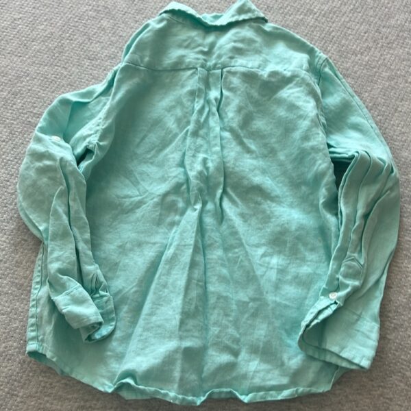 Janie and Jack boy’s linen button up shirt, size 5