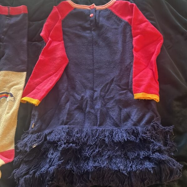 Adorable and cozy sweater dress by Deux Par Deux, size 5