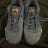 Nike, lo top, boy’s “Warrior” basketball sneakers by Leo Chang, sz 13c