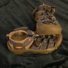 Keen, pr of water/hiking sandals, blue and black, size 13
