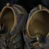 Keen, pr of water/hiking sandals, blue and black, size 13