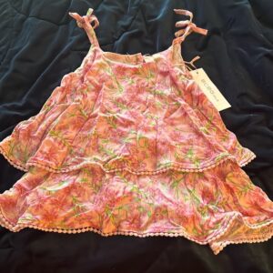 NWT, BCBG girls tiered tank top, size 5