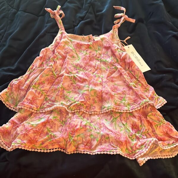 NWT, BCBG girls tiered tank top, size 5