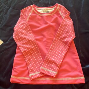 NWOT, Juno, girl’s pink rashguard, sz 5