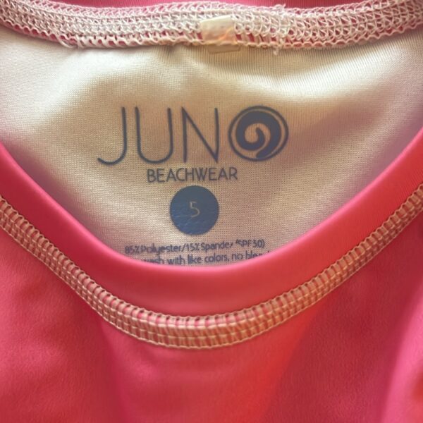 NWOT, Juno, girl’s pink rashguard, sz 5