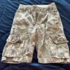 GAP, pair of boy’s washed camo cargo shorts, size 7 slim