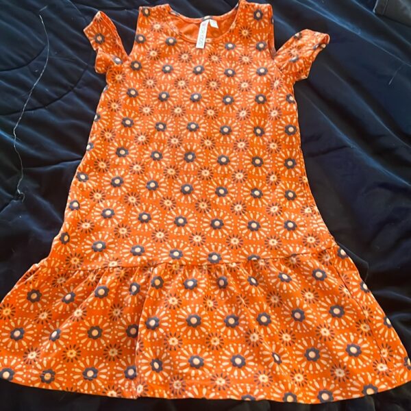 CR Kids, girl’s summer dress with cold shoulder, NWOT, size 5