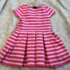 Polo by Ralph Lauren, girl’s pleated dress, pink and white stripes, sz 3t