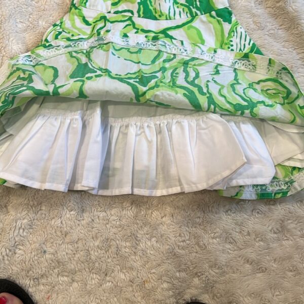 Lilly Pulitzer, girl’s green and white tank dress, size 2