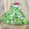 Lilly Pulitzer, girl’s green and white tank dress, size 2