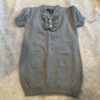 Tooby Doo, like new, grey lightweight, short-sleeved sweater dress, sz 2t