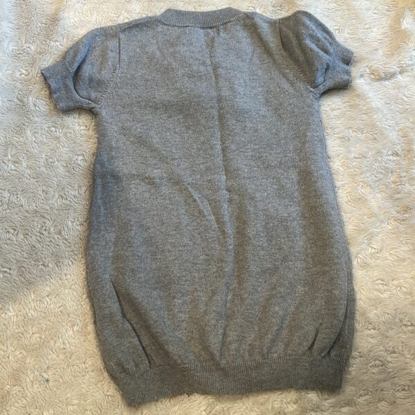Tooby Doo, like new, grey lightweight, short-sleeved sweater dress, sz 2t