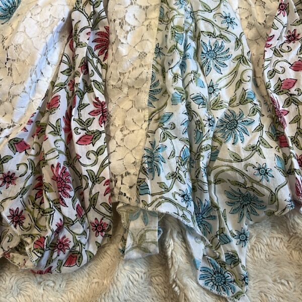 Mimi & Maggie, asymmetrical dress with spaghetti straps, sz 3