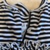 Petit Lem, long sleeved black and white ruffle dress, size 18 months
