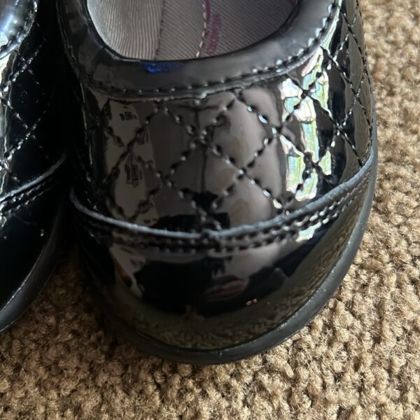 Stride Rite, like new, pr of girl’s black patent leather dress shoes, sz 7