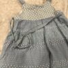 Isobella & Chloe, linen apron dress with lace, size 5